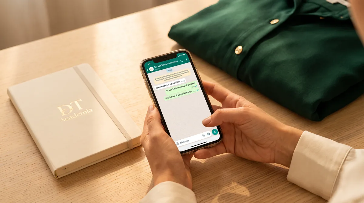 La comunidad DT Academia en WhatsApp, con mensajes reales de apoyo